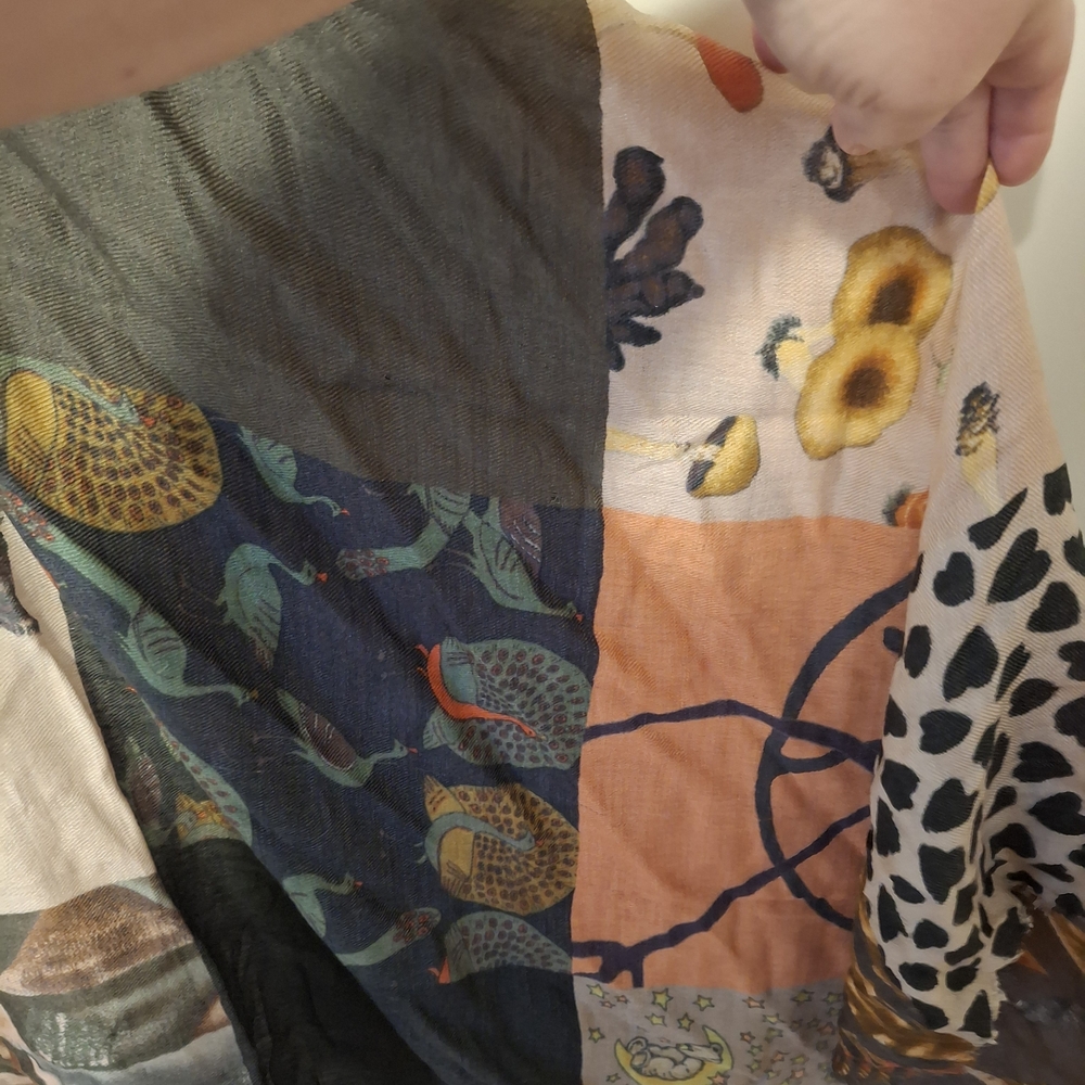 Codello Wool Blend Mixed Print Designer Scarf Sof… - image 4